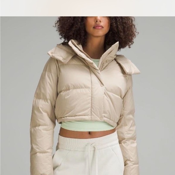 lululemon athletica Jackets & Blazers - Lululemon Wunder Puff Super-Cropped Jacket Trench Size 6